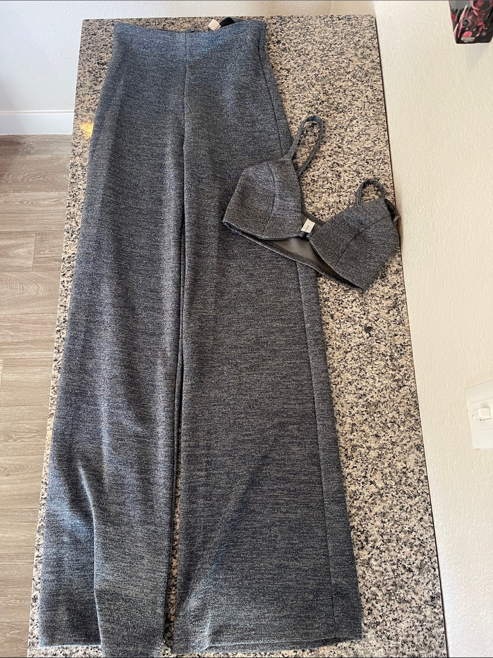 Gray Knit Bralette Top - Women